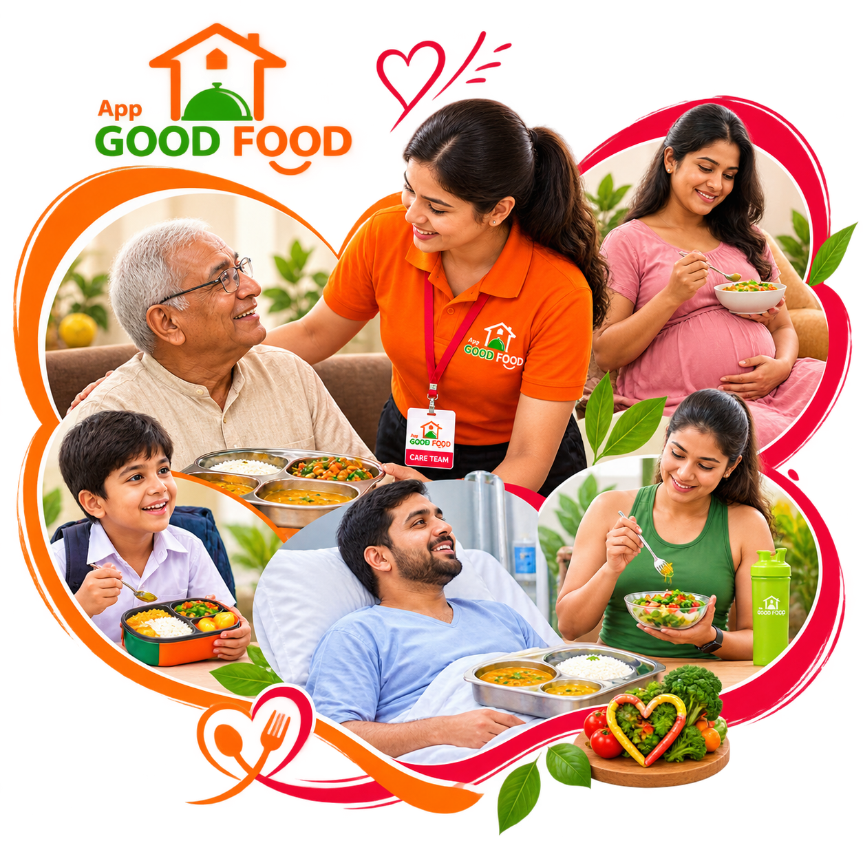 AppGOODFOOD Care Team caring for customer family with love and home meals